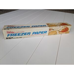 Vintage Unopened Holiday Plastic Coated Freezer Paper - 70's! - 60 sq ft